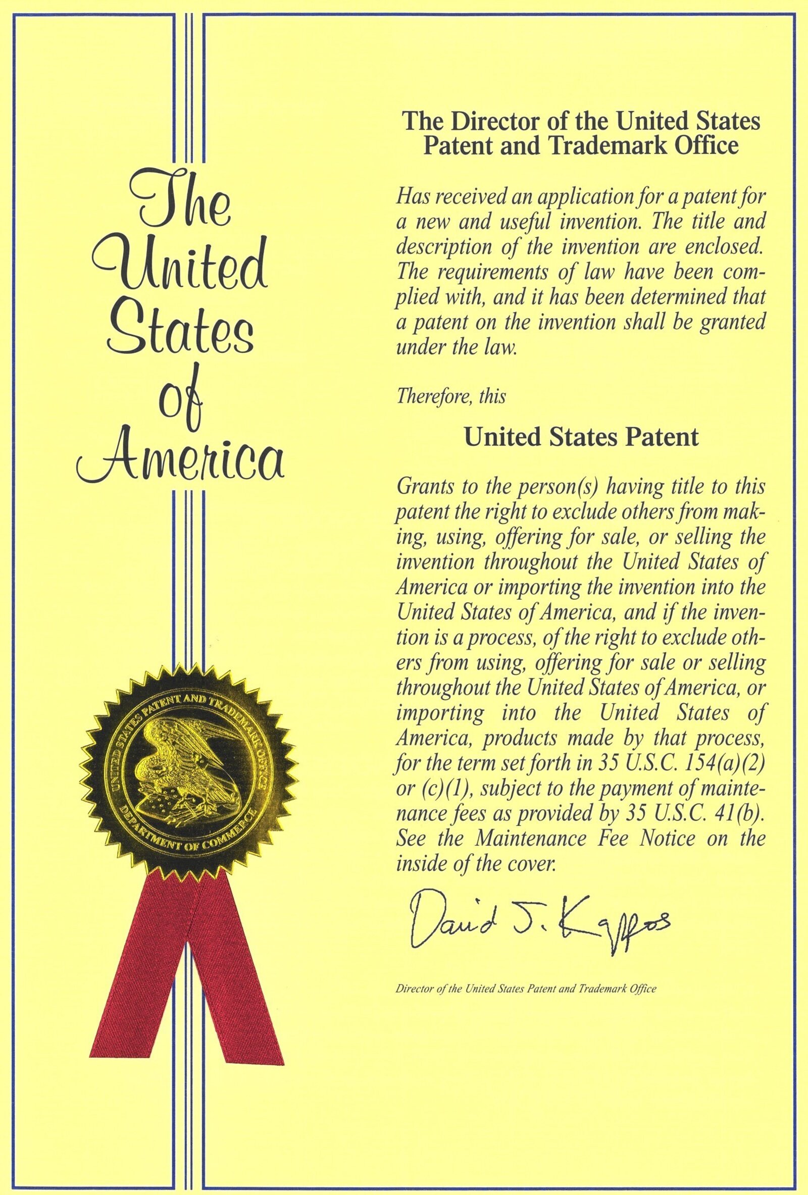 Thexpan- Patent USA